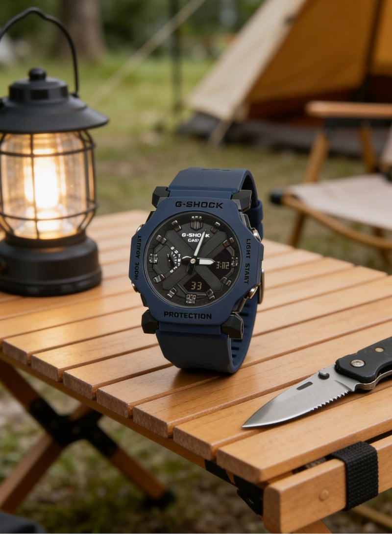 CASIO Casio GA-2300 series 200m waterproof depth Shi Ying movement resin strap Japanese and Korean watches men and women with the same black dial. - Image 2