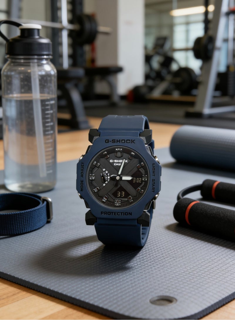 CASIO Casio GA-2300 series 200m waterproof depth Shi Ying movement resin strap Japanese and Korean watches men and women with the same black dial. - Image 3