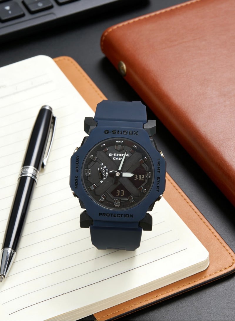 CASIO Casio GA-2300 series 200m waterproof depth Shi Ying movement resin strap Japanese and Korean watches men and women with the same black dial. - Image 4