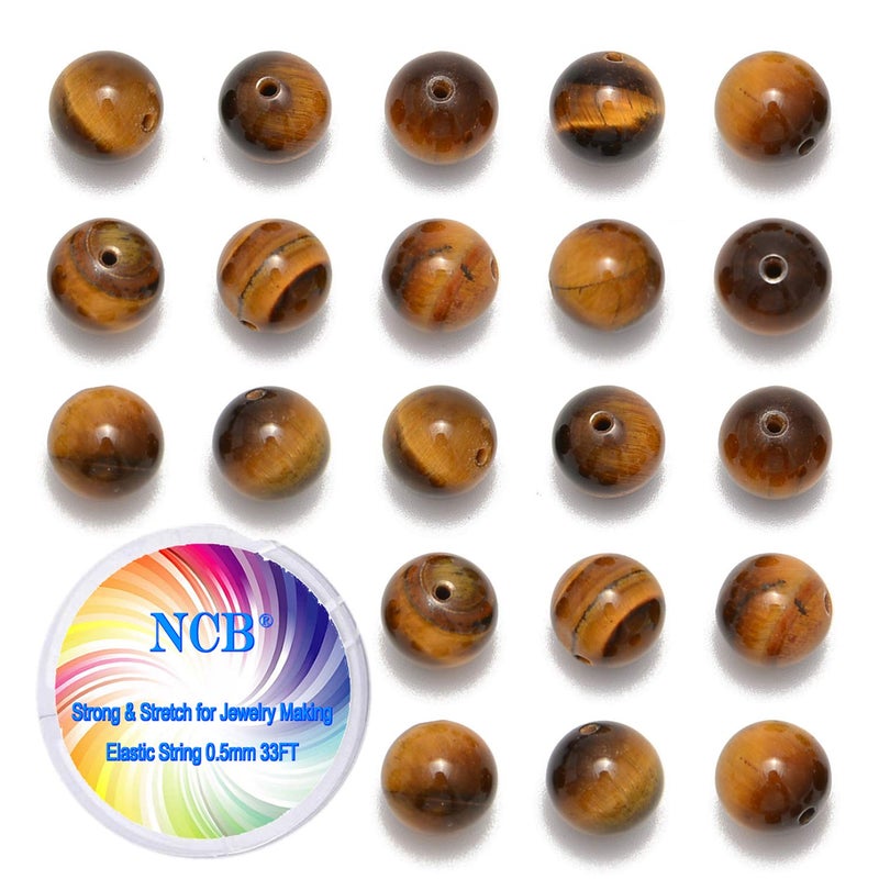 NCB 200pcs 4mm Yellow Tigers Eye Loose Beads for Jewelry Making Natural Semi Precious Beads Round Smooth Gemstones Spacer Beads Charms for Necklaces Bracelets Yellow Tigers Eye 4mm 200Beads