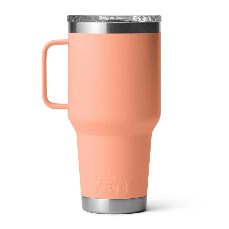 YETI Rambler 30 oz Travel Mug  Stainless Steel  Vacuum Insulated with Stronghold Lid  Lowcountry Peach - Image 4