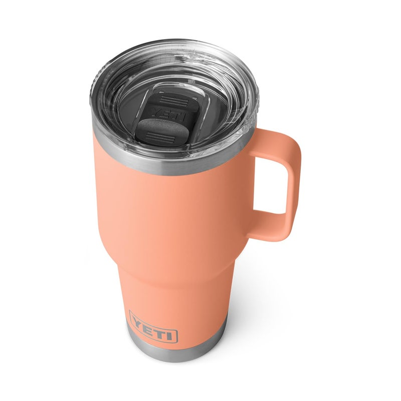 YETI Rambler 30 oz Travel Mug  Stainless Steel  Vacuum Insulated with Stronghold Lid  Lowcountry Peach - Image 1