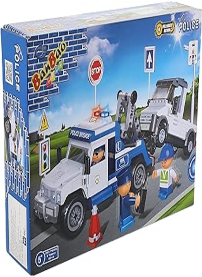 BanBao - Banbao building blocks police series tow truck, multi color - Image 1