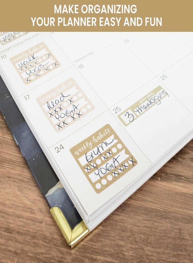 بلوم ديلي بلانرز ملصقات تخطيط يومية من بلوم، مُرمّزة بالألوان - ألوان محايدة هادئة، ملصقات نقاط بسيطة بحجم 1/4 بوصة - ستة أوراق، أكثر من 1000 ملصق في كل عبوة! - تصميم بوهيمي أنيق - Image 4