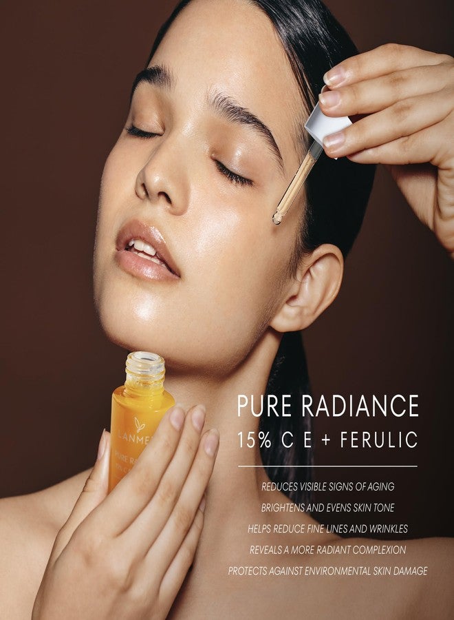 Lanmeri Ceuticals 15% Vitamin C + E + Ferulic Serum: Advanced Antioxidant Defense Formula with 1% Vitamin E & 0.5% Ferulic Acid – High-Stability Vitamin C Serum (1 Fl Oz (Pack of 2), Vitamin C) - Image 2