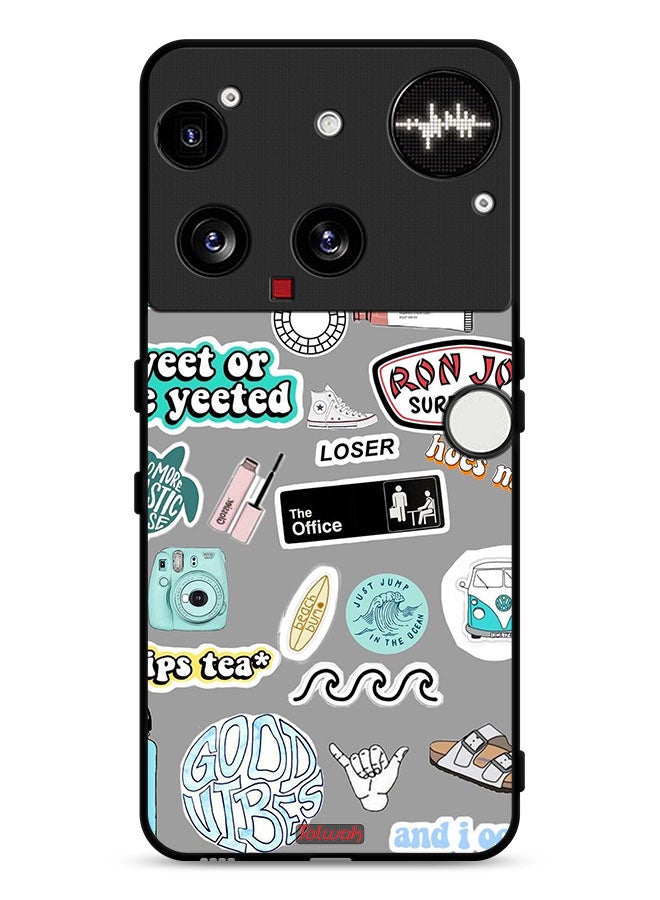 Tolwak Nothing Phone (3) Protective Case Cover Good Vibes Stickers - Image 1