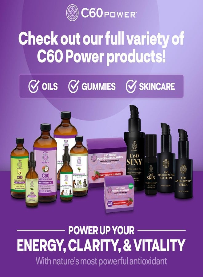 C60 Purple Power كريم تجديد شباب العين C60 - كريم للعينين للتجاعيد والانتفاخ، عناية بالبشرة المضادة للشيخوخة للنساء والرجال، مع 99.99% C60 نقي ومكملات النحاس ومكونات عالية الجودة - 1 أونصة سائلة - Image 4