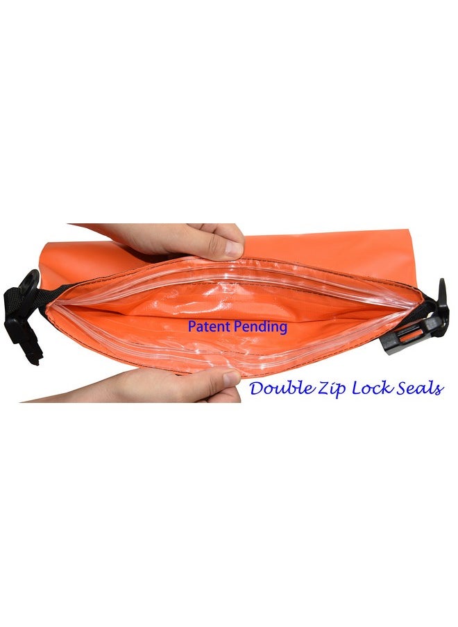 Freegrace Waterproof Dry Bag Lightweight Dry Sack With Seals And Waterproof Case Float On Water Keeps Gear Dry For Kayaking, Beach, Rafting, Boating, Hiking, Camping And Fishing (10L, Orange)  - Image 4