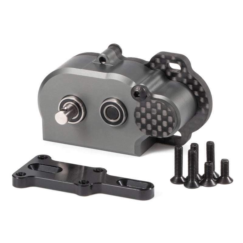 ZMHOBBY LCG Transmission NOD Tiny Gearbox with Adapter Plate for Straight Axle Axial AR44 AR45 AR60 Enduro Vanquish F9 F10 Gray - Image 3