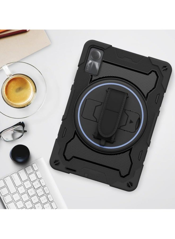 Xiaomi Redmi Pad SE 11inch 2023 Case Rotating Stand Tablet Elastic Honeycomb Silicone 4 Corners Anti-Shock Cover
