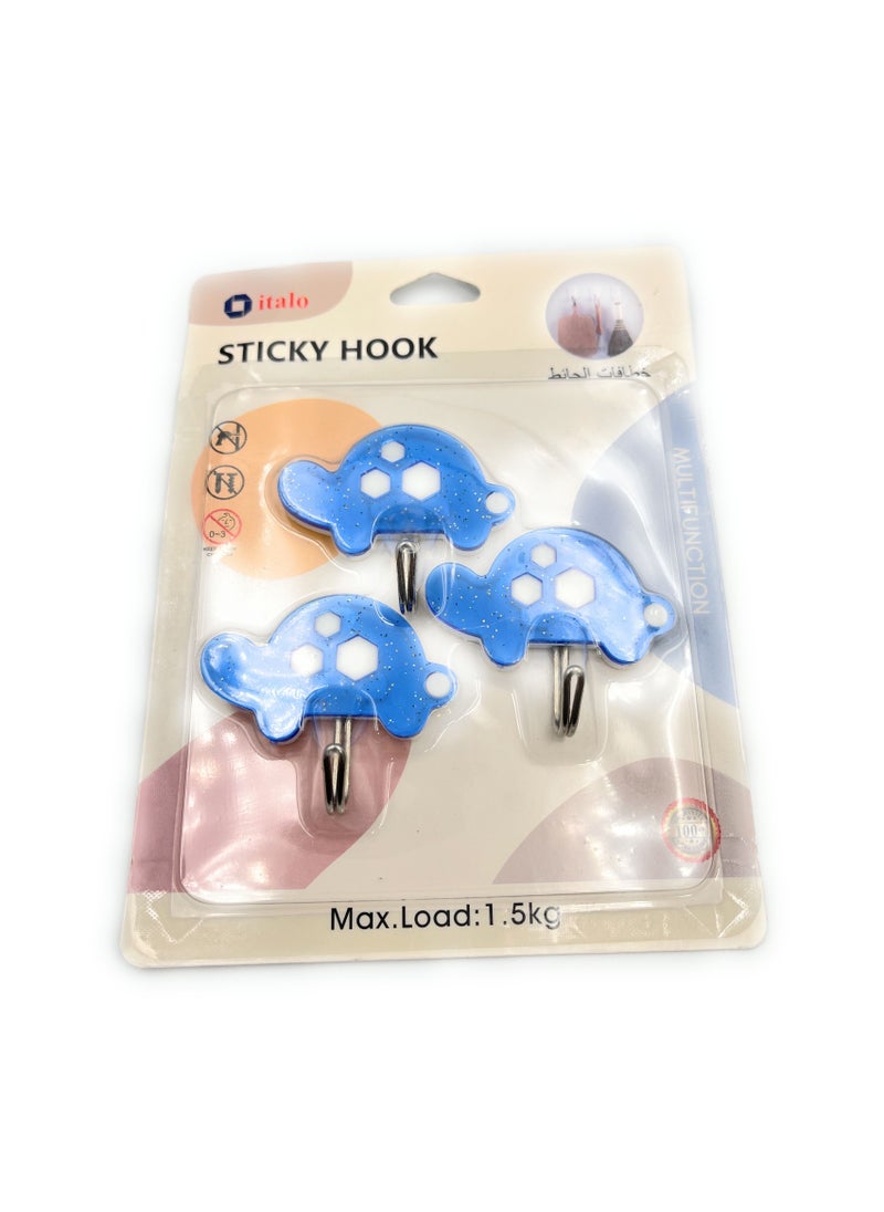 ITALO 3-Piece Wall Sticky Hooks  - Image 1