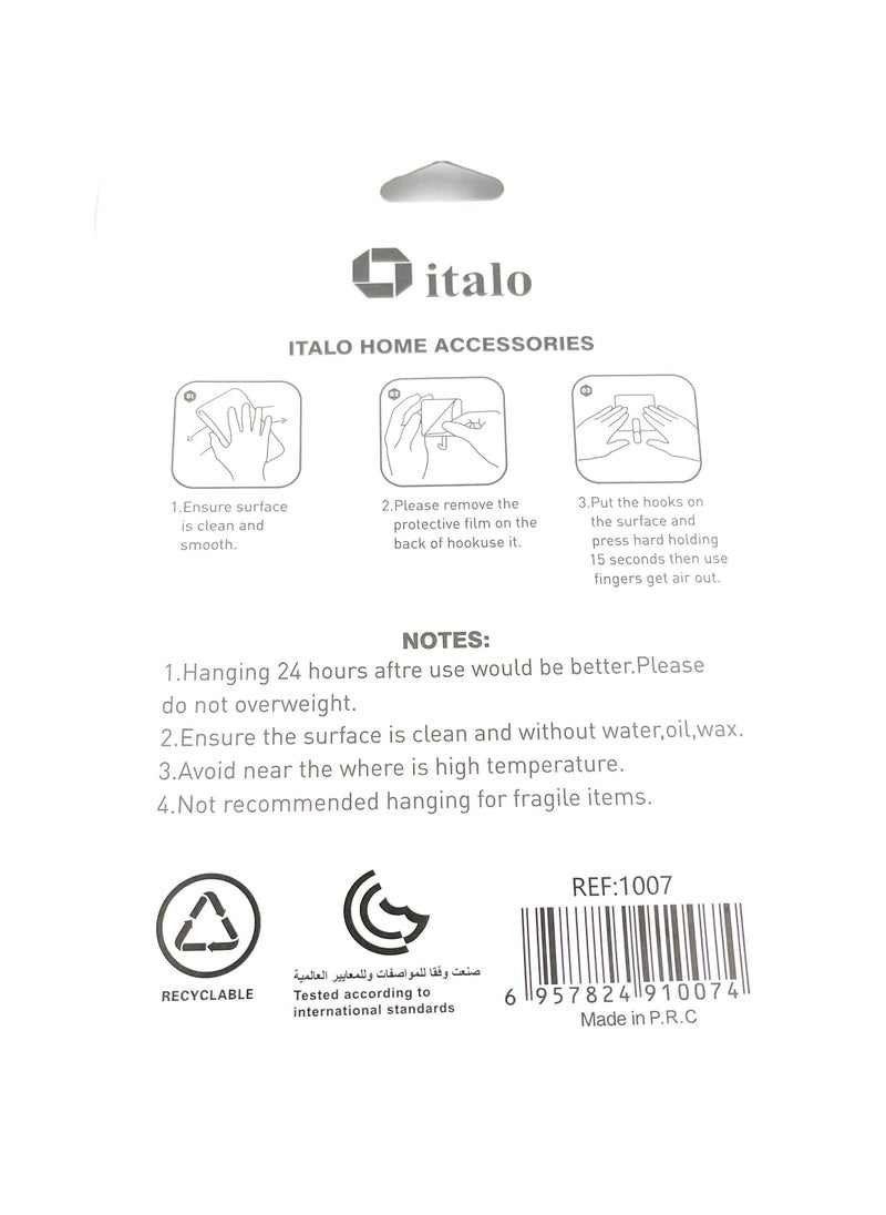 ITALO 3-Piece Wall Sticky Hooks  - Image 2
