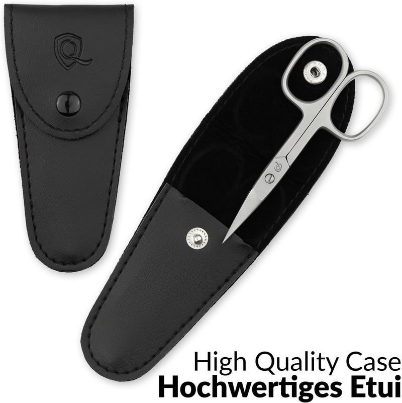 marQus Solingen Nail Scissors Curved Blade – Precision Stainless Steel for Fingernails  Toenails, Manicure  Pedicure, Extra Sharp with Stylish Storage Case - Image 5
