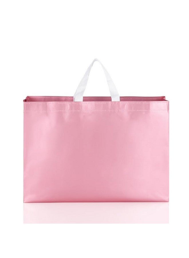 Drapme Large Size Pack of 20 Pcs Matt Metallic Laminated Non-Woven Reusable Eco-Friendly Party Return Gift Bags (Flamingo Pink) (Large 17x12x5 Inch) - Image 4
