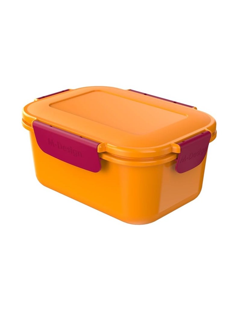 أم-ديزاين حافظ طعام لانش بوكس مقسم 2 دور معتم - Image 1