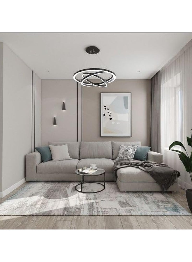 Mardod Saudi L-shaped Corner Sofa Made Of Natural Wood With Luxurious Fabric, Size 250 / 170 x 90 x 85 cm - Grey - MS_ID_LSF_0001 - Image 1