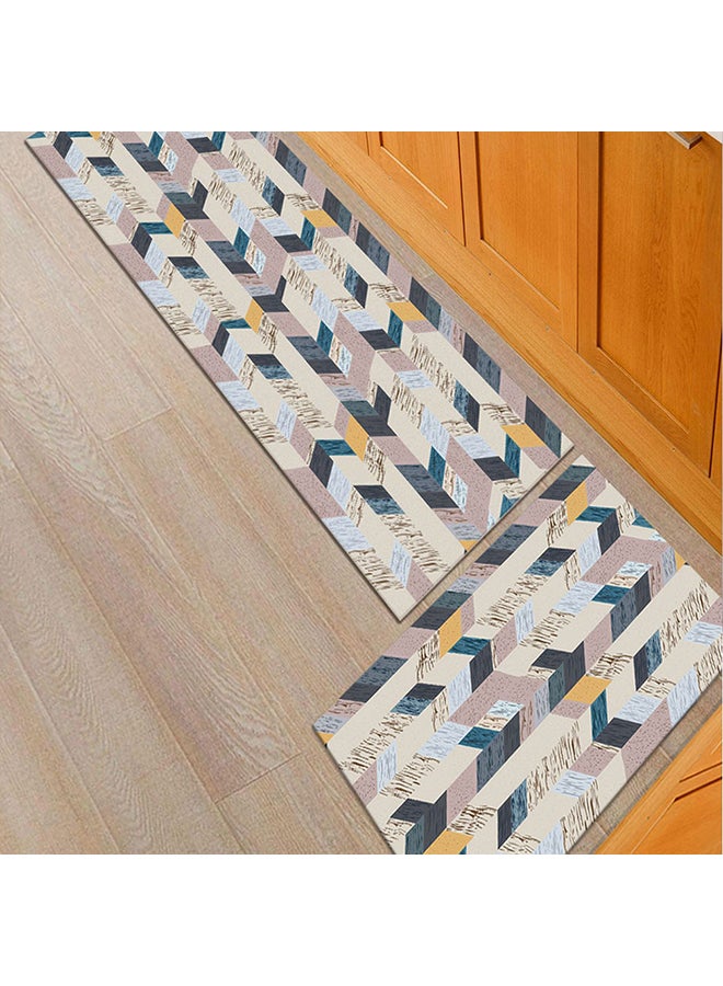 Geometric Pattern Kitchen Floor Mat Multicolour 50 x 160centimeter - Image 2