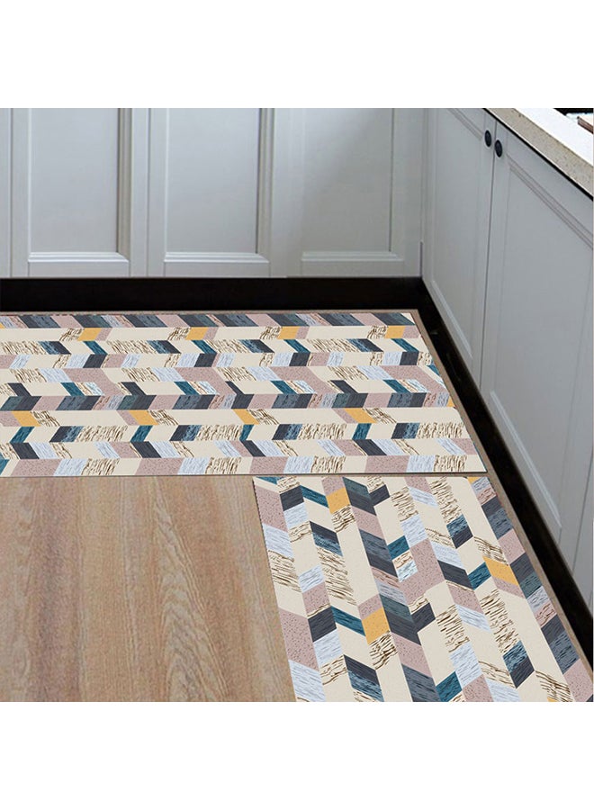 Geometric Pattern Kitchen Floor Mat Multicolour 50 x 160centimeter - Image 1