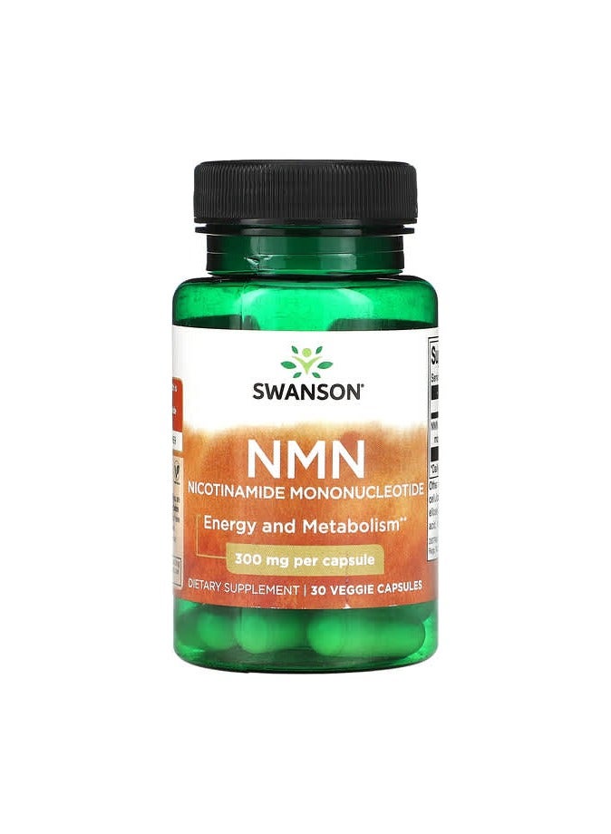 SWANSON NMN، 300 مجم، 30 كبسولة نباتية