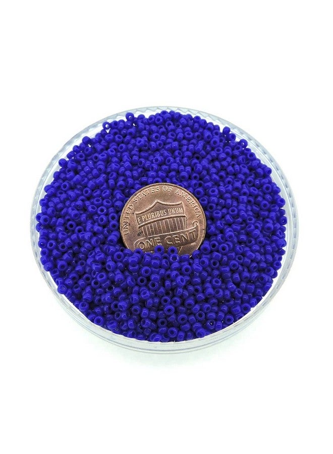 Miyuki خرز زجاجي دائري مييوكي ياباني أزرق كوبالت غير شفاف 11 0 حوالي 24 جرام أنبوب 5 بوصة - Image 4