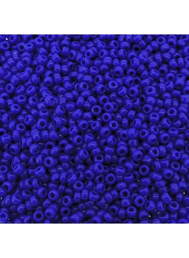 Miyuki خرز زجاجي دائري مييوكي ياباني أزرق كوبالت غير شفاف 11 0 حوالي 24 جرام أنبوب 5 بوصة - Image 1