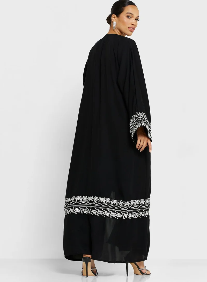 hayas closet Printed Tiered Palestinian Dress