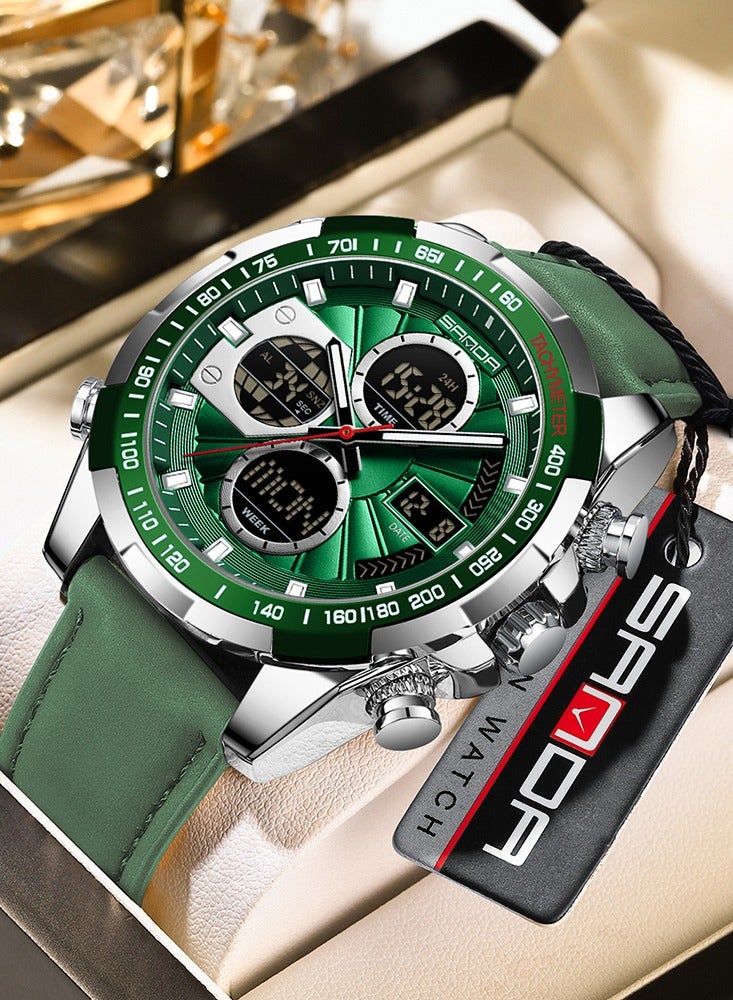 ساندا ساعة يد رياضية عسكرية للرجال من الكوارتز رقمية LED من أفضل العلامات التجارية الفاخرة مقاومة للماء وساعة إلكترونية للرجال - Image 1