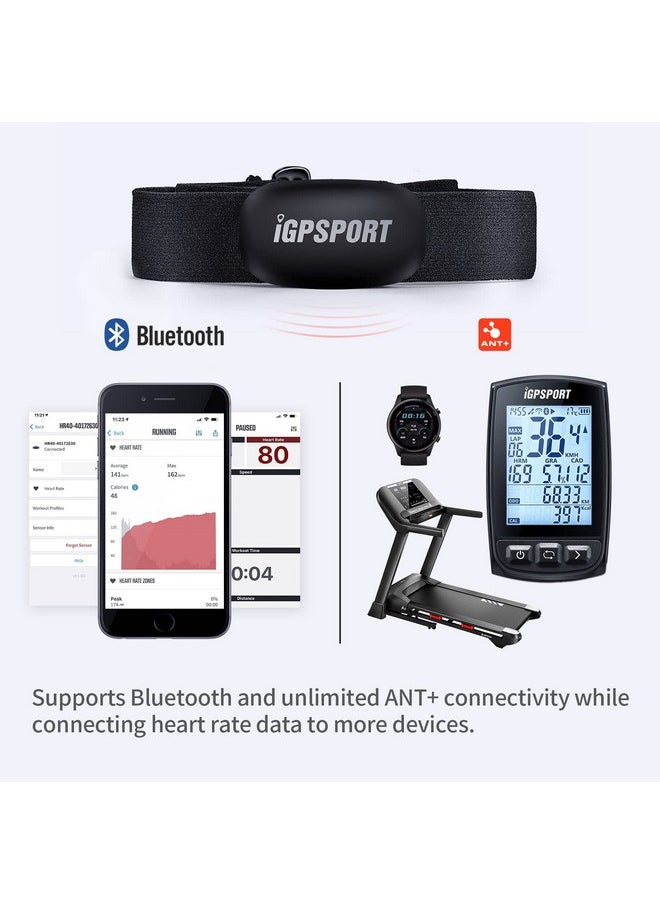 Igpsport - Hr40 Heart Rate Monitor Bluetooth & Ant+ With Chest Strap For Running Cycling Gym And Compatible With Garmin Polar Wahoo - Image 1