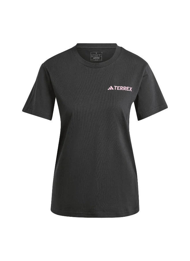 Adidas adidas Tx Mountain Tee Black Hiking T-Shirts 2XS