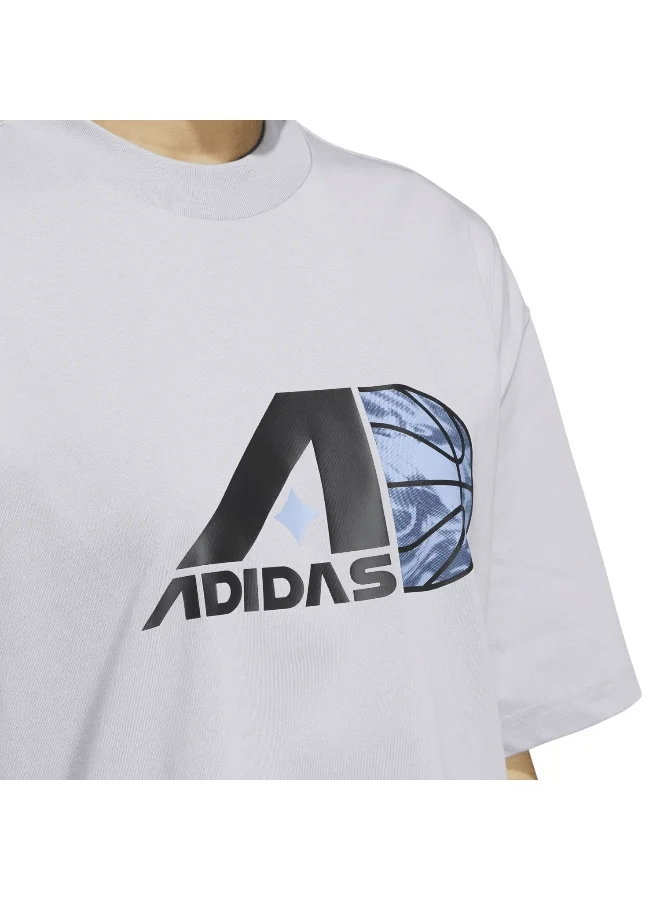 adidas Originals Slct Gfx Tee Grey Basketball Other Shirts 2XS
