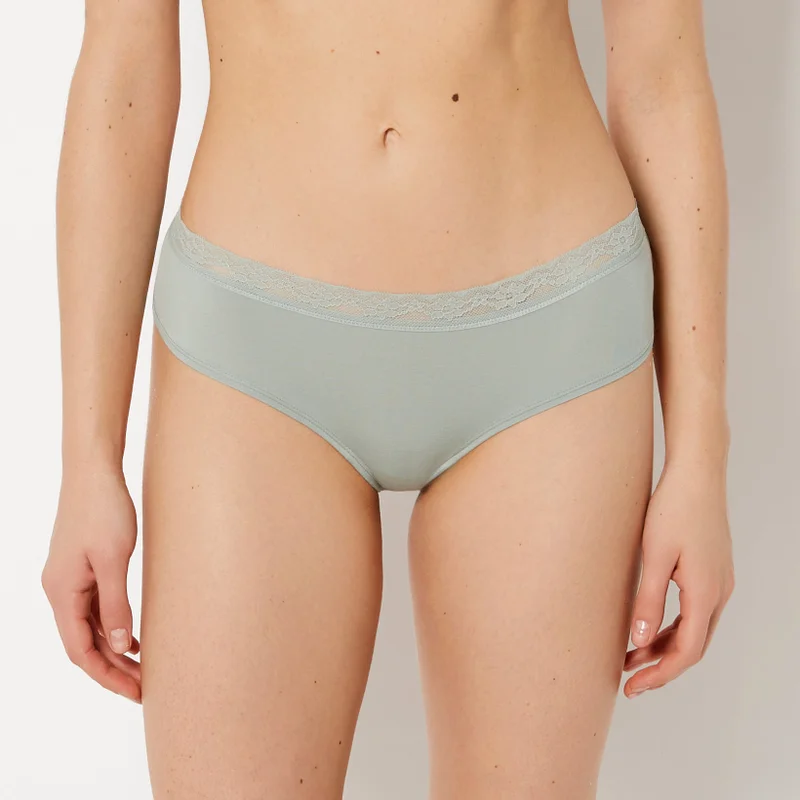 لا سينزا La Senza Ultrasoft Modal Hipster Panty with Lace Trim