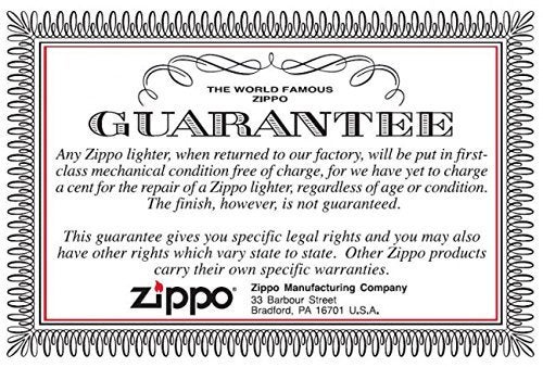Zippo Lighter: Engraved Zippo Logo with Border - White Matte 81430 - Image 3