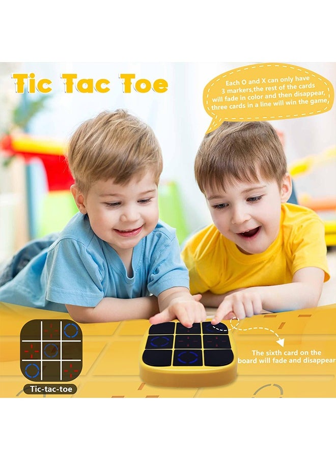 Generic - 4 in 1 tic tac toe electronic, x o game, memory game, Handheld Puzzle Game Console, Portable Travel Games, Board Games for Kids and Adults, Fidget Toys for Kids and Adults, Educational Travel Games Family Game Improve Memory and Concentration - Image 1