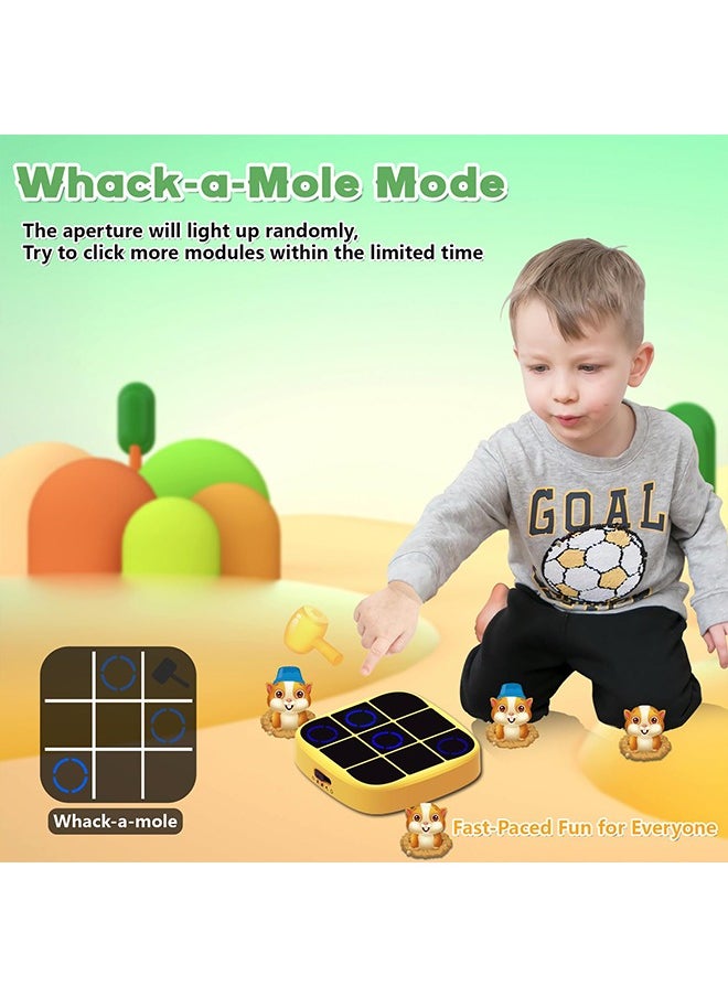 Generic - 4 in 1 tic tac toe electronic, x o game, memory game, Handheld Puzzle Game Console, Portable Travel Games, Board Games for Kids and Adults, Fidget Toys for Kids and Adults, Educational Travel Games Family Game Improve Memory and Concentration - Image 1