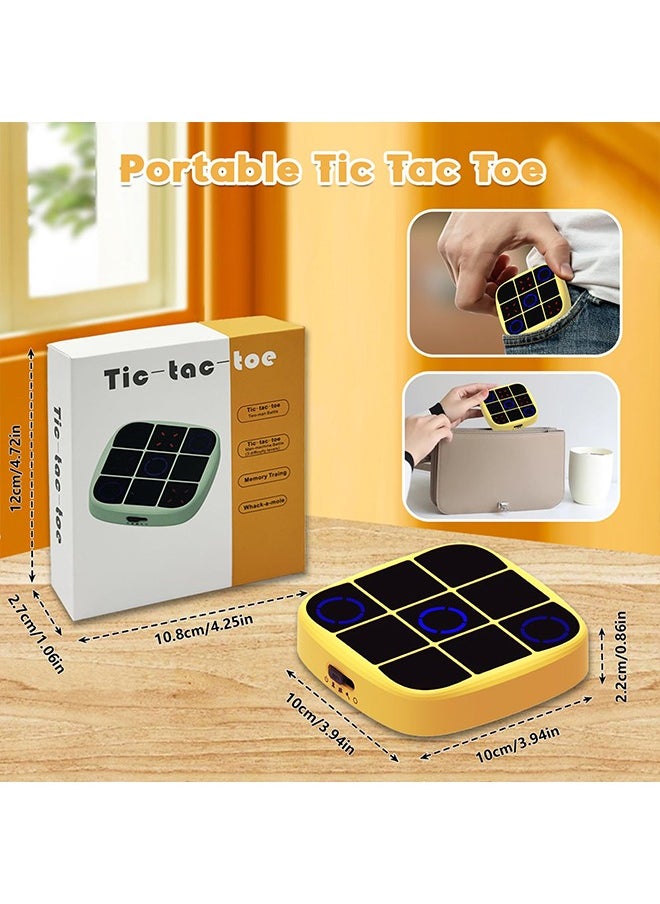 Generic - 4 in 1 tic tac toe electronic, x o game, memory game, Handheld Puzzle Game Console, Portable Travel Games, Board Games for Kids and Adults, Fidget Toys for Kids and Adults, Educational Travel Games Family Game Improve Memory and Concentration - Image 1