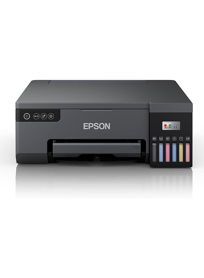 EPSON L8050 A4 Photo Printer, 6-Color Dye Ink, 5,760 x 1,440 DPI Resolution, 22ppm Monochrome/Color, Front Ink Tank, 12s per 10x15cm Photo, Manual Duplex, Wireless LAN, Wi-Fi Direct, Epson iPrint App, CD/DVD Printing, 100 Sheet Capacity, 70ml Ink Bottles (Black, Cyan, Yellow, Magenta, Light Cyan, Light Magenta), Energy Efficient, Supports Windows & macOS | C11CK37405 Black - Image 2