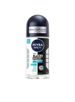 NIVEA MEN Nivea Men Deodorant Invisible Black & White Fresh 50ml  - Image 1