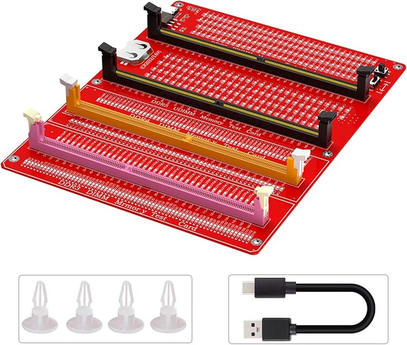DDR3 DDR4 DDR5 Desktop PC Memory Tester for UDIMM and RDIMM RAM Modules - Image 1