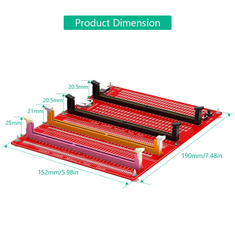 DDR3 DDR4 DDR5 Desktop PC Memory Tester for UDIMM and RDIMM RAM Modules - Image 5