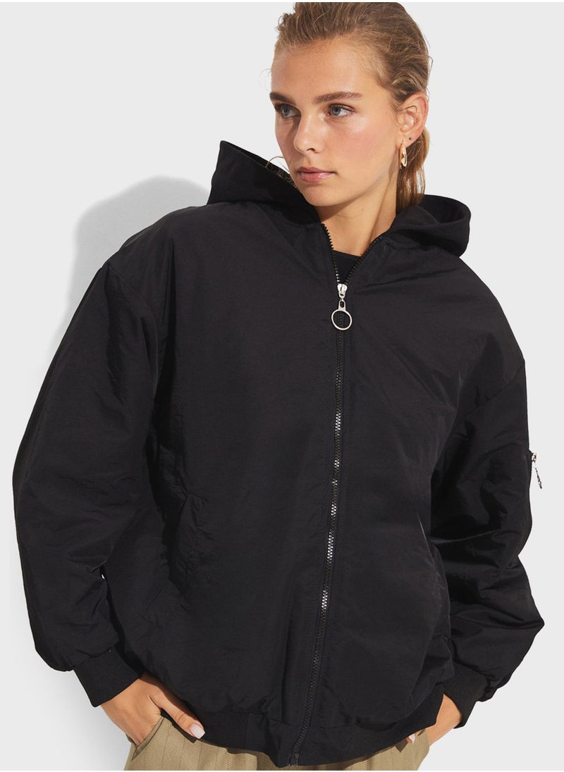 Pocket Detail Bomber Jacket - pzsku/Z44507C5BB74FAD53DD8BZ/45/_/1722616059/9a91cf1a-f0fe-4947-a934-b898e66ae287