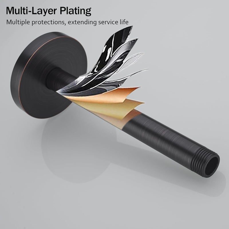 Random 8 Inches Ceiling Mount Shower Arm with Flange,Oil Rubbed Bronze.RD91038-8-ORB - Image 5