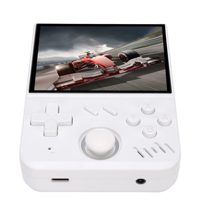 Blue Transparent Retro Handheld Game Console with 3.5 Inch Screen 64G Storage and Ergonomic Grip Portable Gaming Device - Image 2