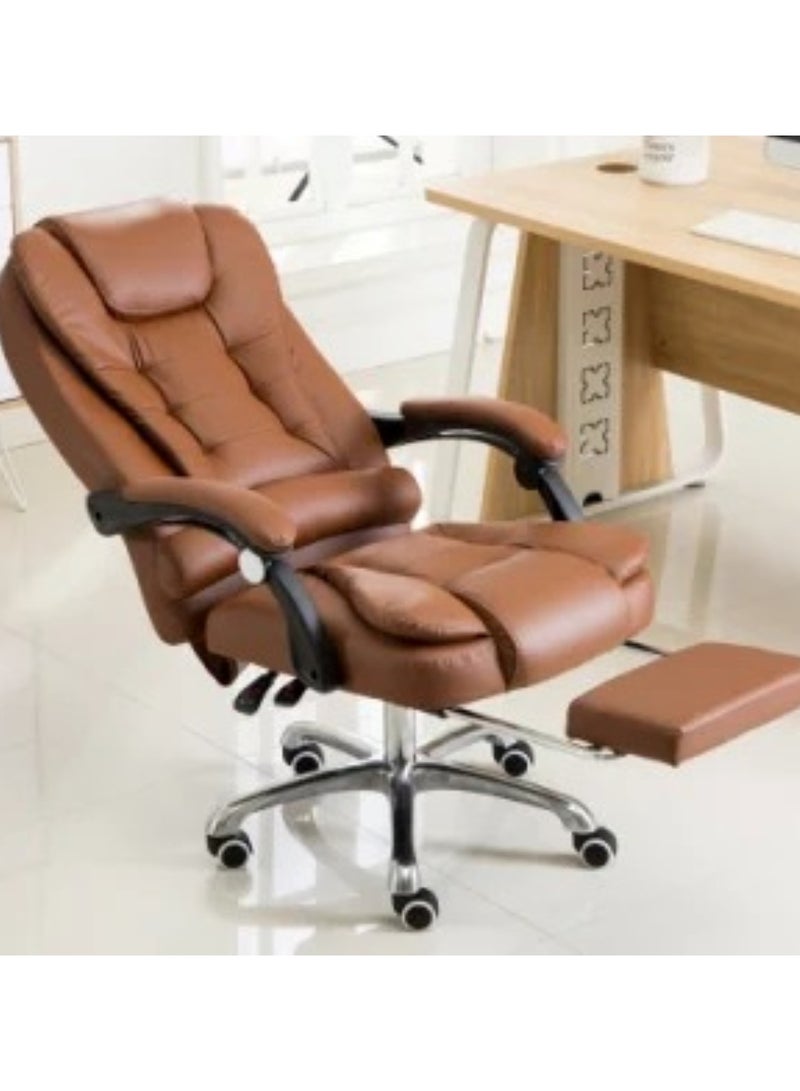 هويتك كرسي مكتب متعدد الأغراض جلد بني - Image 4