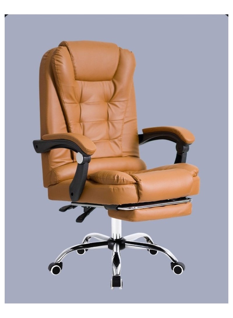 هويتك كرسي مكتب متعدد الأغراض جلد بني - Image 3