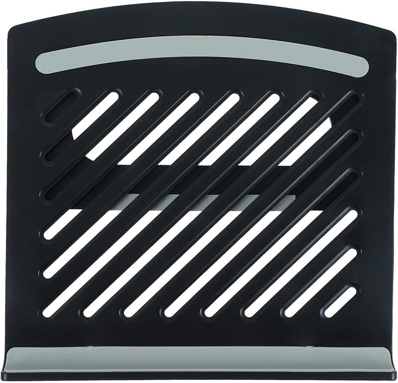 Black Adjustable Foldable Laptop Stand Ventilated Holder For Compact Spaces - Image 1