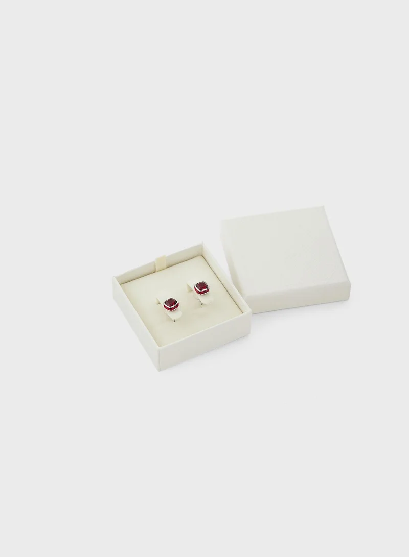 SWAROVSKI January Birthstone Stud Earrings