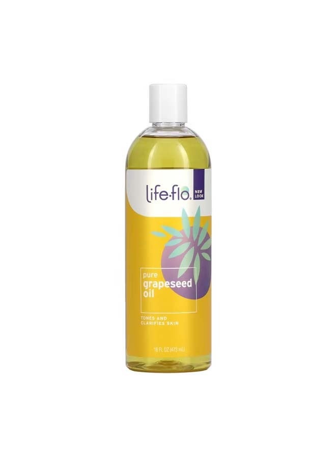 لايف-فلو Pure Grapeseed Oil 16 fl oz 473 ml - Image 1