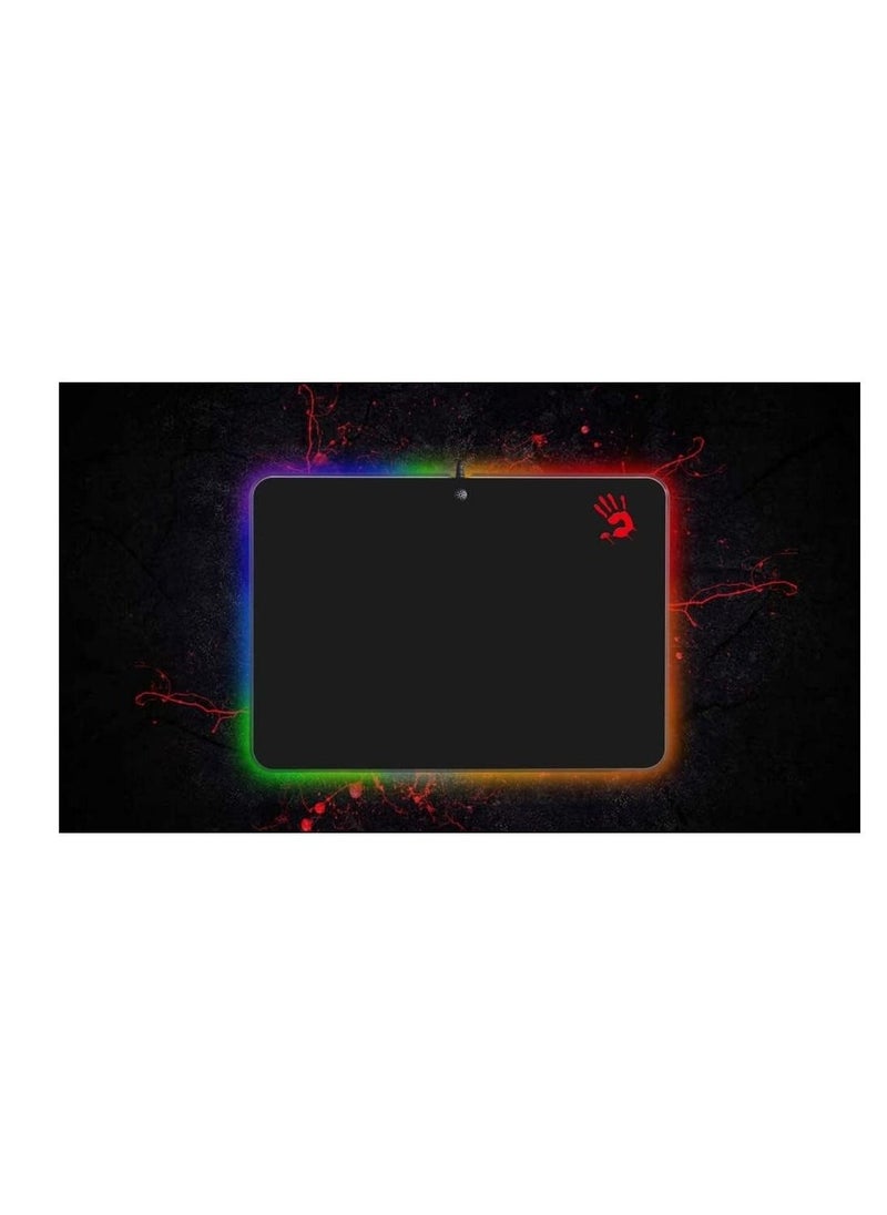 Bloody - Bloody MP-50RS RGB Gaming Mouse Pad, LED Switch Button, Ultra-smooth Surface, Non-slip Rubber Base, Braided Cable, Waterproof Cloth Surface for Windows XP / Vista / Windows 7 / Windows8 / 8.1 / 10 - Image 1