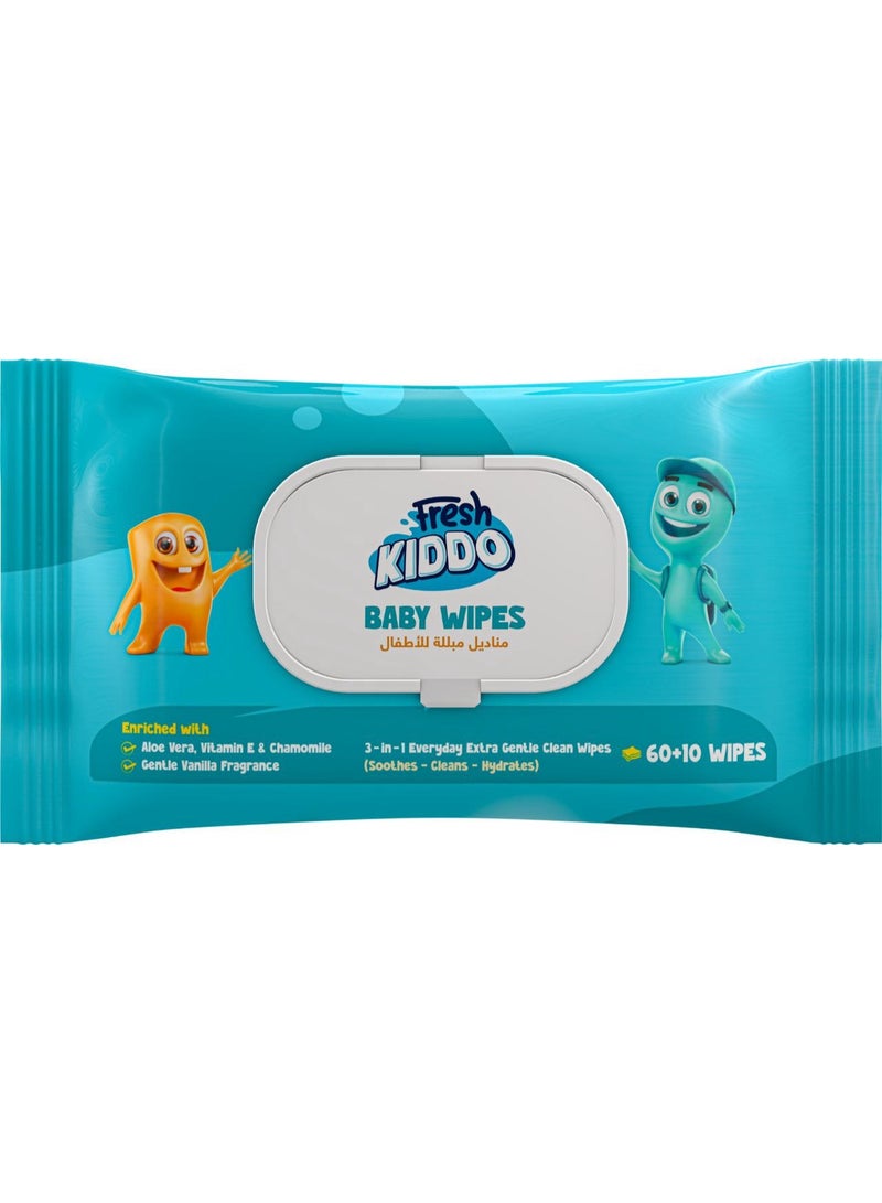 فريش كيدو 70 قطعة مناديل - Image 1