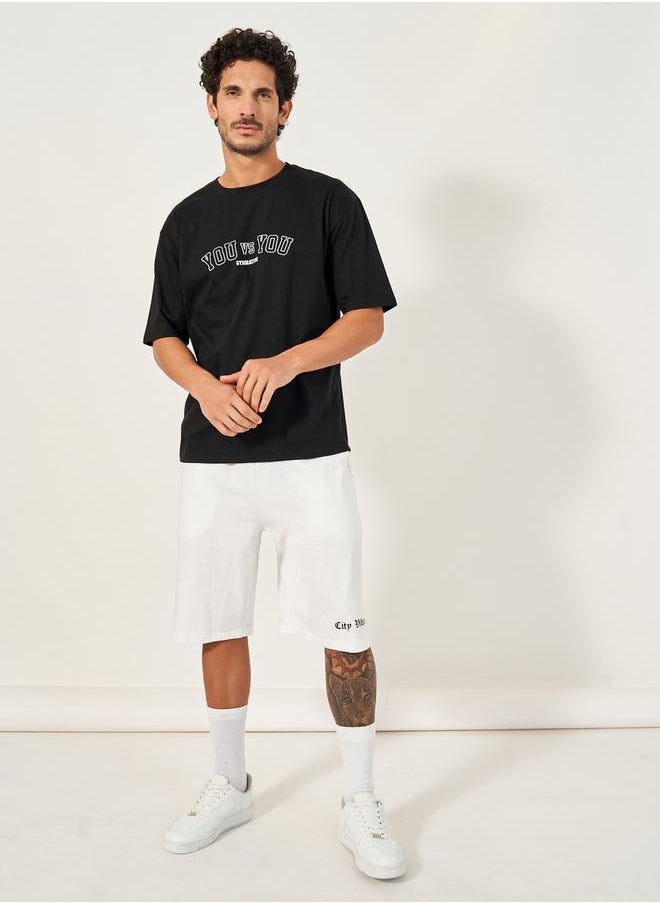 Styli Oversized Varsity Slogan Training T-Shirt  - Image 2